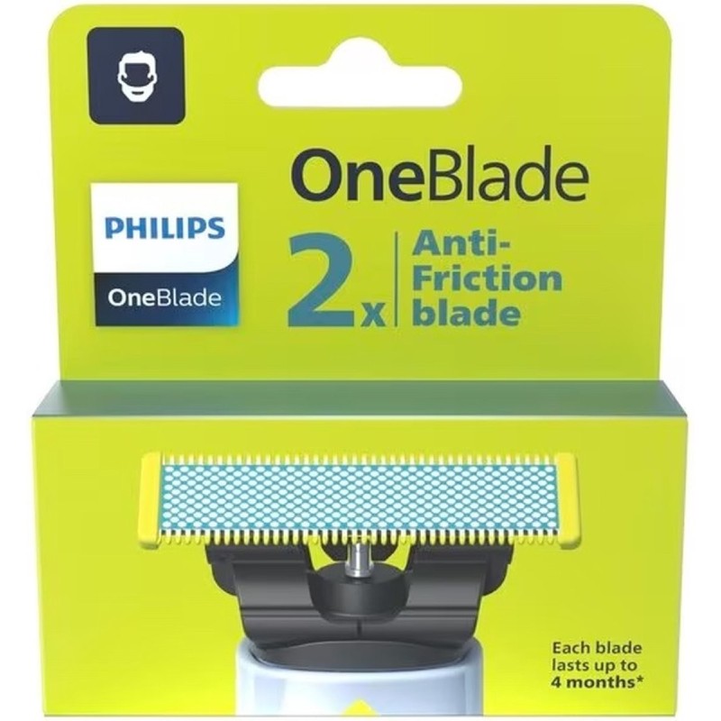 Philips OneBlade QP225 Barberhoved Blå Grøn Sølv Philips OneBlade QP225 Barberhoved Blå Grøn Sølv